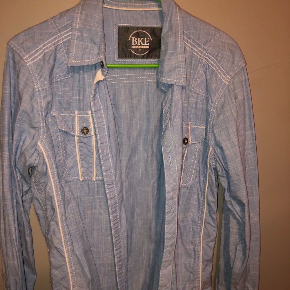 BKE standard fit long sleeve button down
